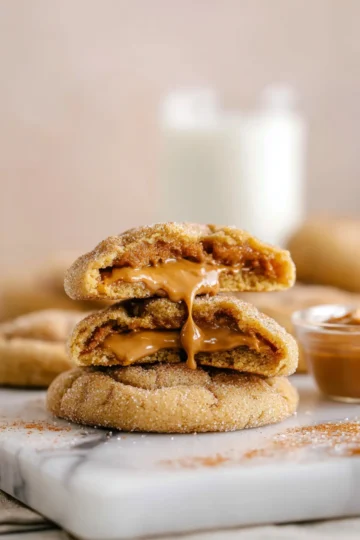 Biscoff Stuffed Snickerdoodles