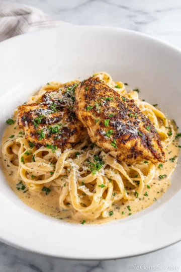 Blackened Chicken Alfredo