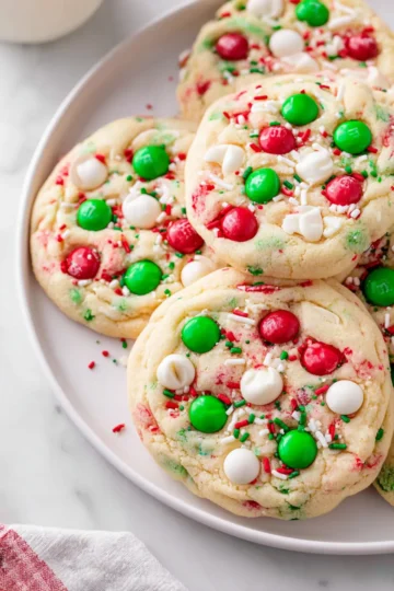 Christmas Cake Mix Cookies