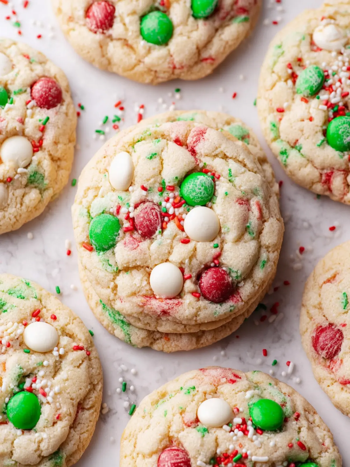 Christmas Cake Mix Cookies