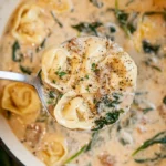 Creamy Sausage Tortellini Soup