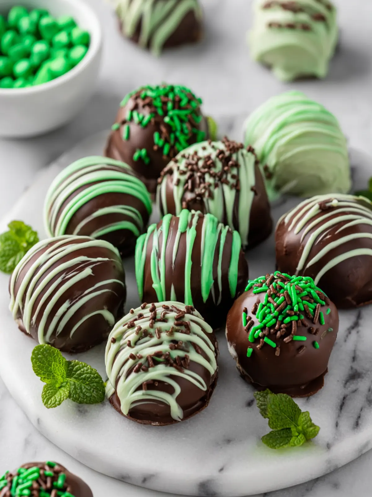 Oreo Mint Chocolate Truffles