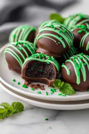 Oreo Mint Chocolate Truffles