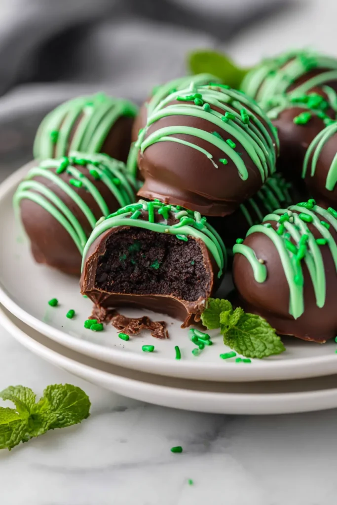 Oreo Mint Chocolate Truffles