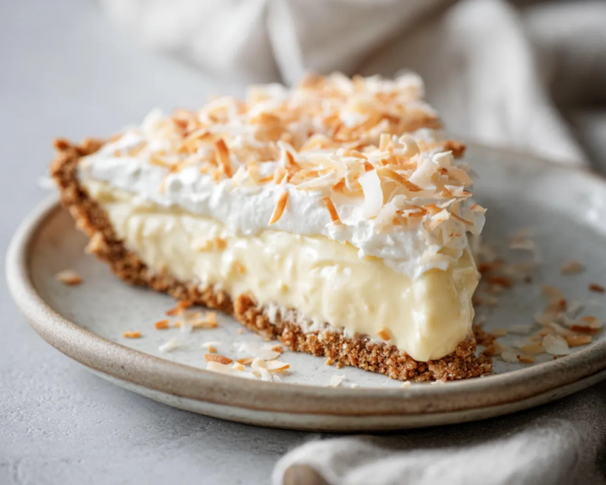 tarte bavaroise coco tranchée