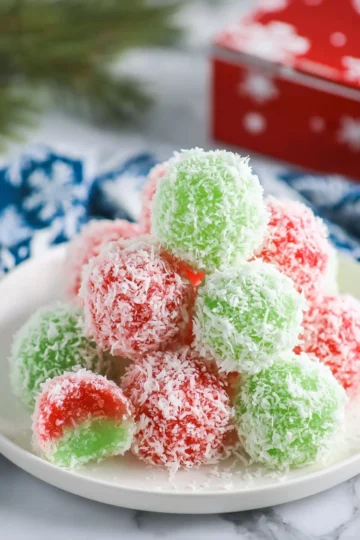 Christmas Jello Balls