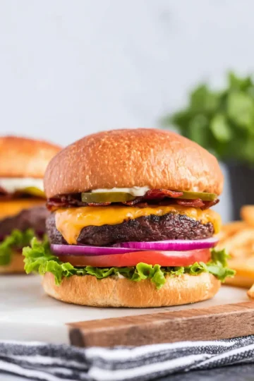 Tender & Juicy Air Fryer Burger