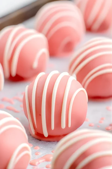 Bouchees cheesecake fraise roses