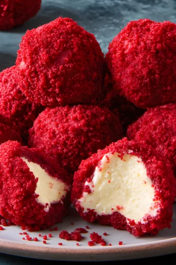 Boules cheesecake red velvet