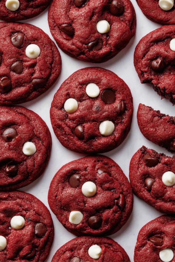 Cookies red velvet aux pépites de chocolat