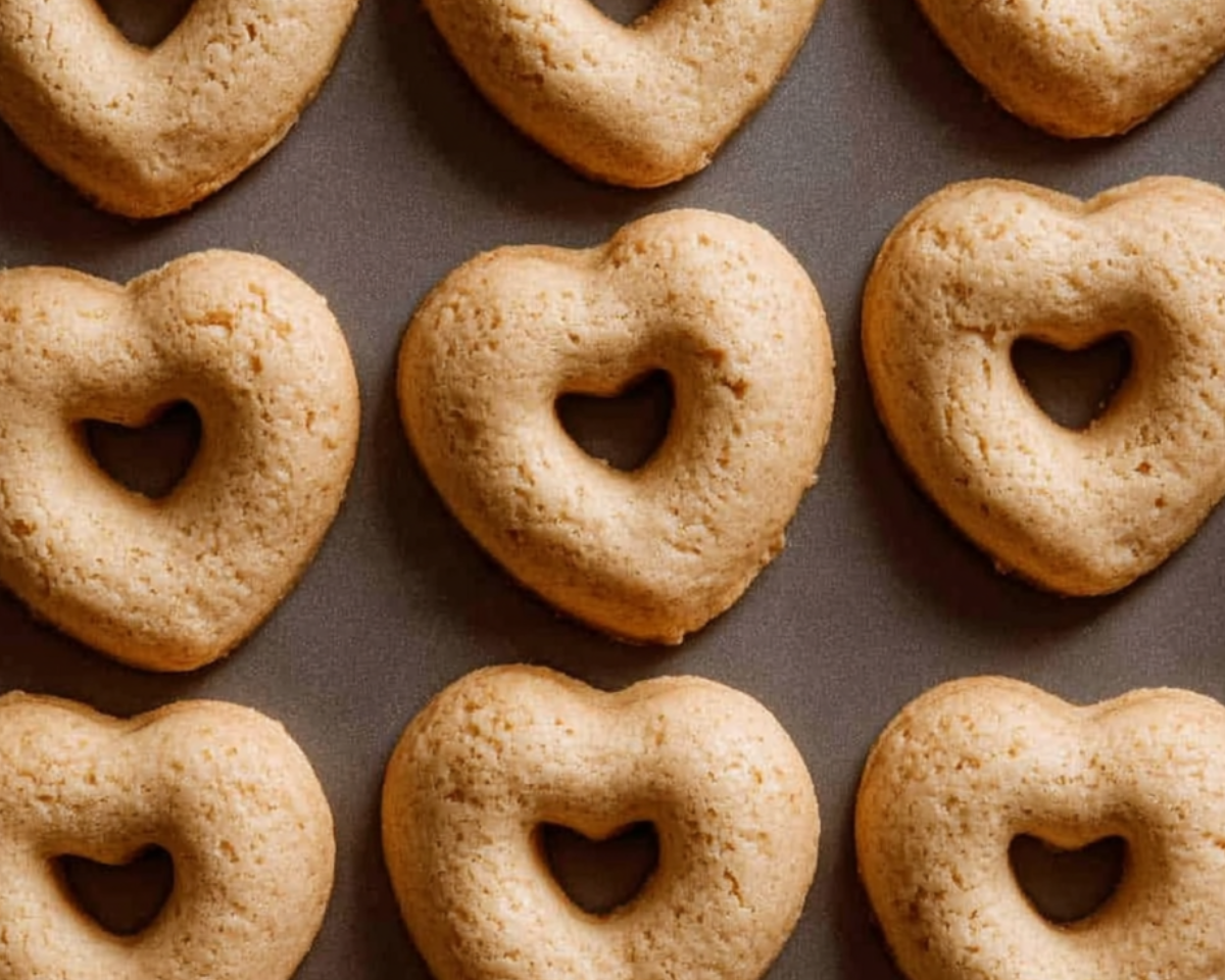 Donuts coeur nature cuits au four