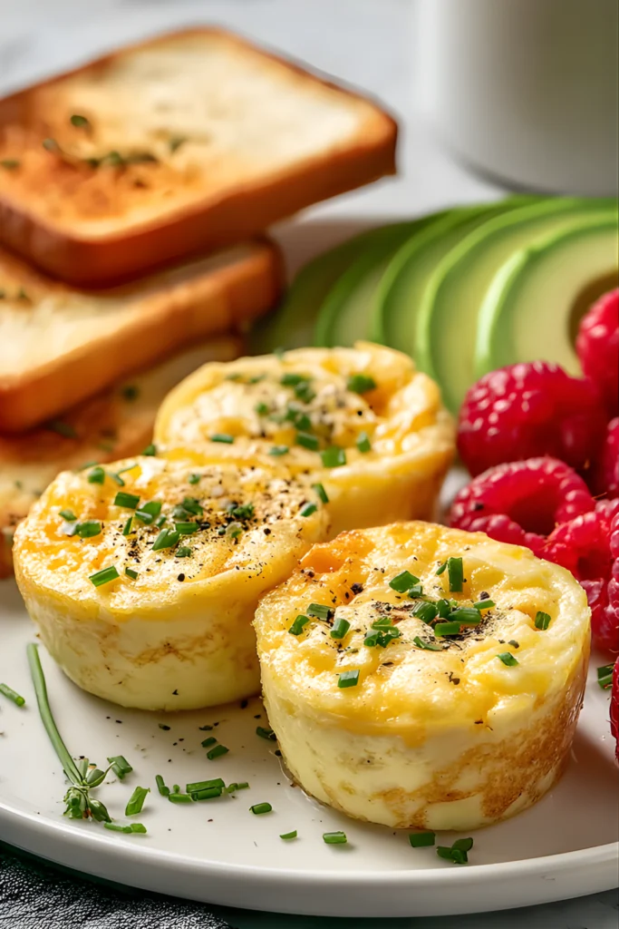 Golden egg bites with herbs