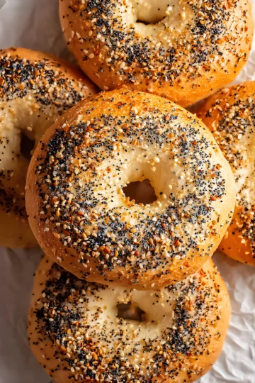 High protein cottage cheese bagels