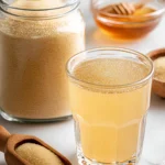 Gelatin powder and honey drink