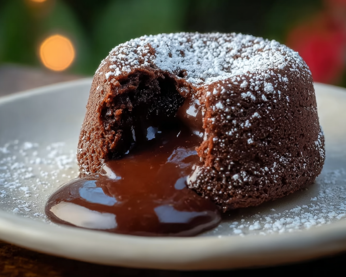 Gooey chocolate lava cake