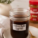 Homemade cookie butter syrup