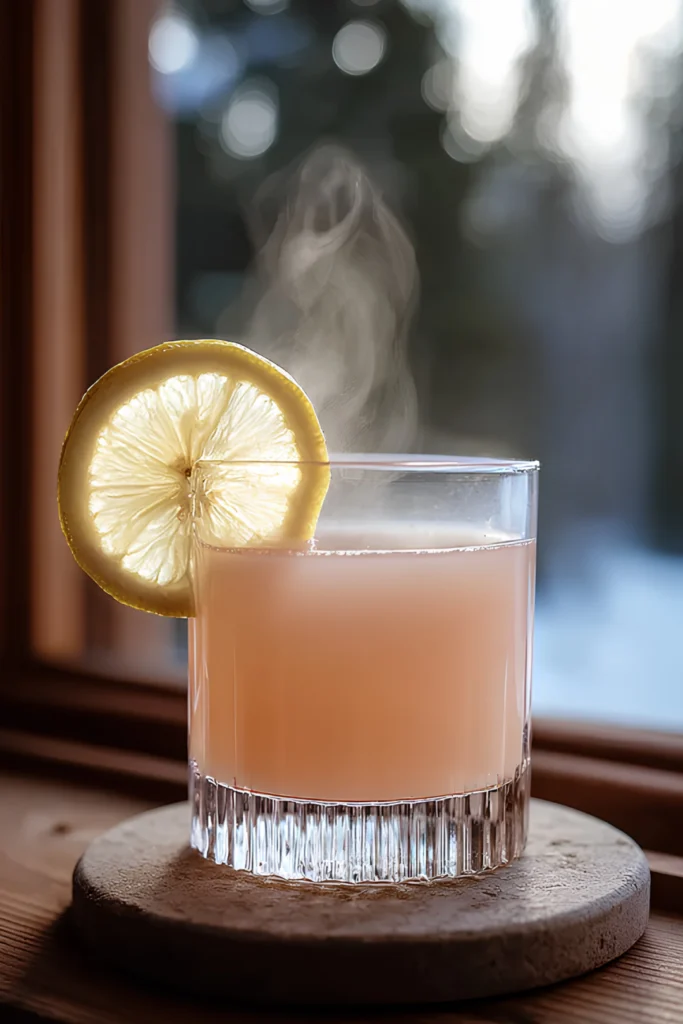 Hot lemon drink