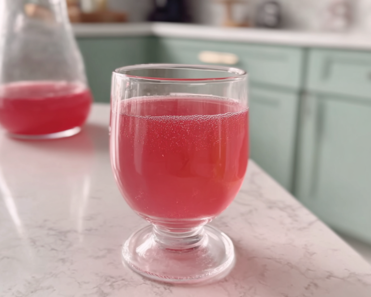 Pink cranberry gelatin bites