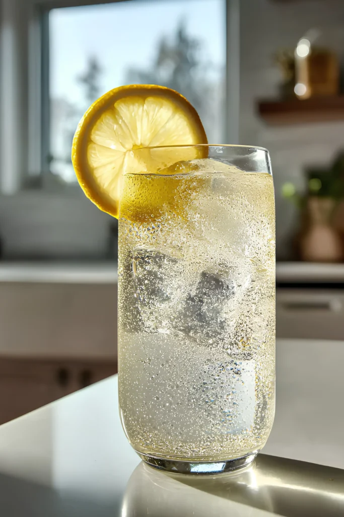Sparkling lemon drink