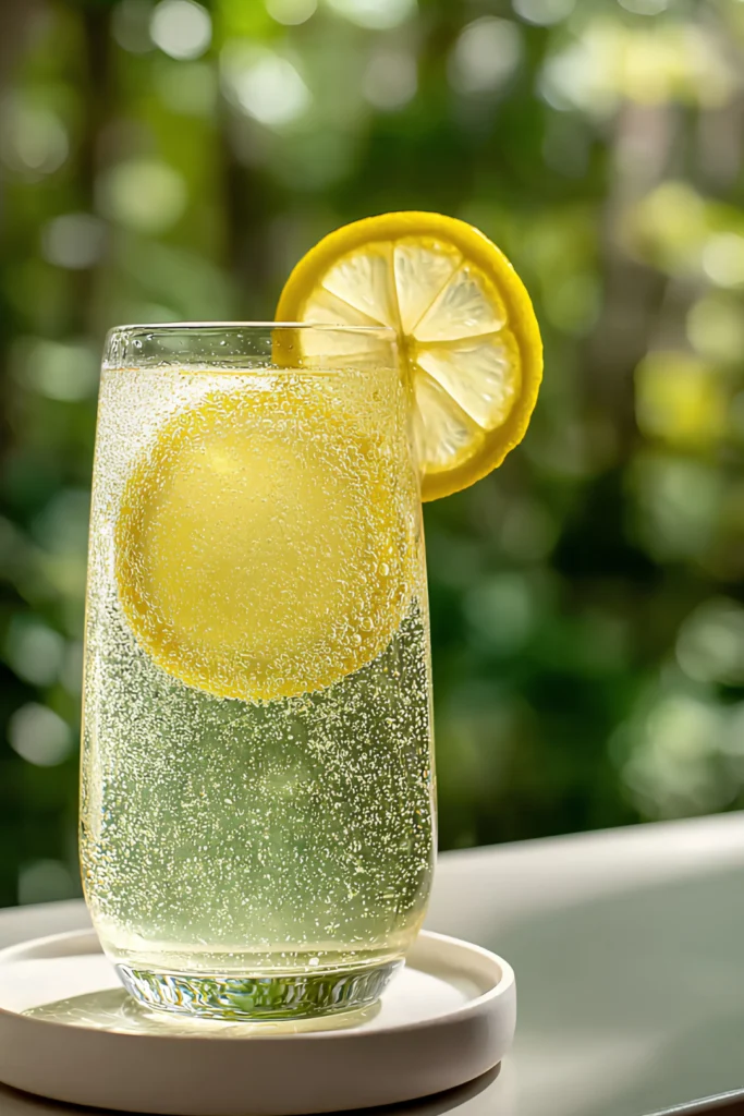 Sparkling lemon drink