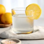 glass of lemon salt water