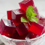 red jelly cubes