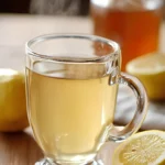 warm gelatin drink with lemon