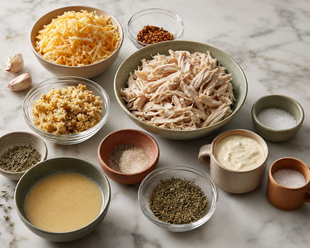 Chicken casserole ingredients