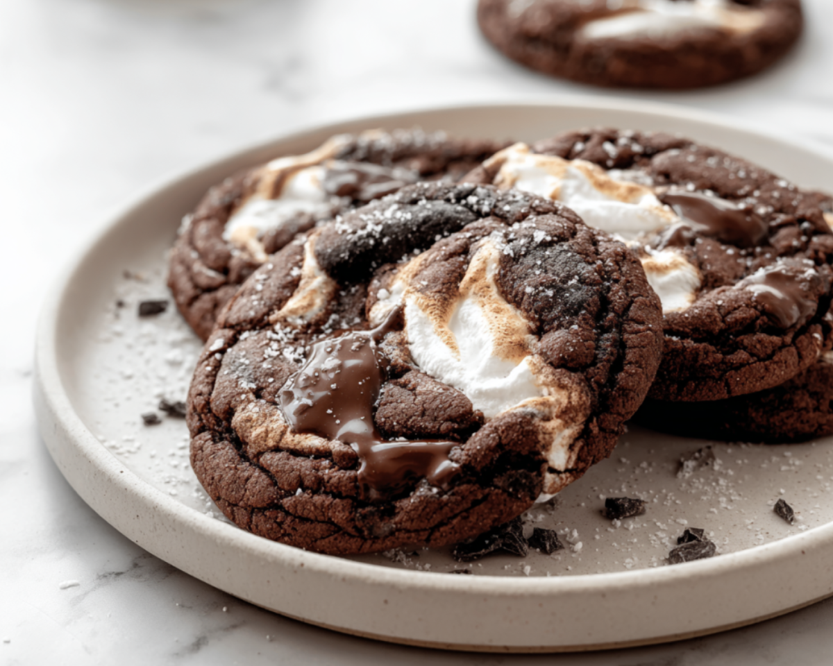 Chocolate marshmallow cookies
