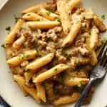 Creamy sausage pasta