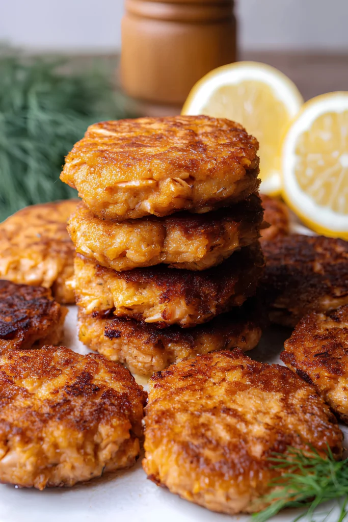 Crispy salmon patties