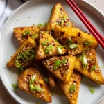 Crispy sticky tofu
