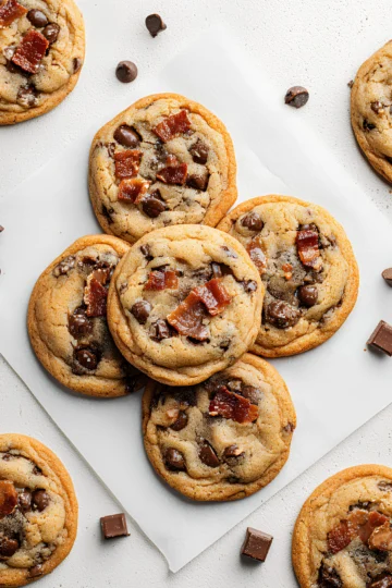 Maple bacon chocolate chip cookies