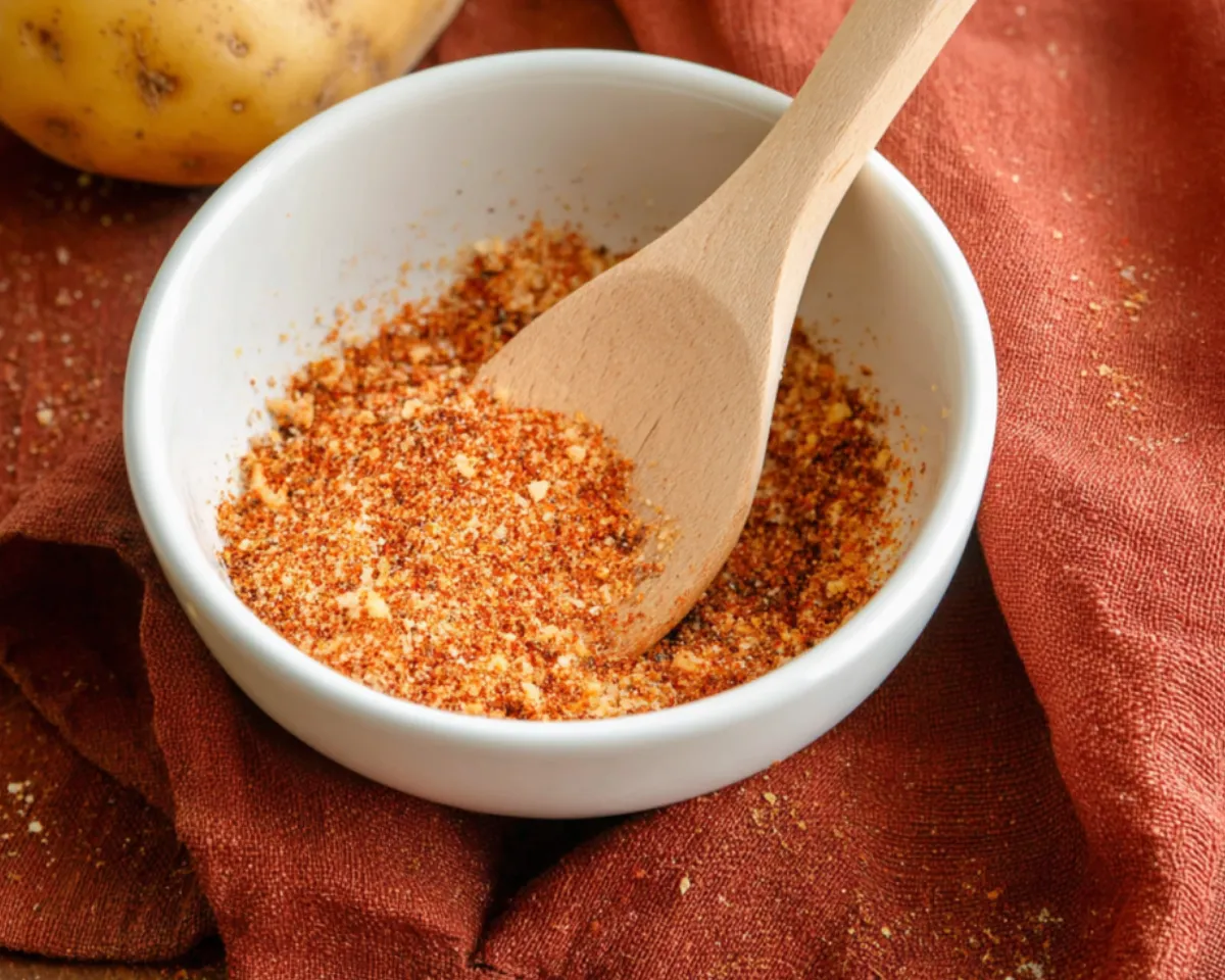 Potato seasoning in bowl