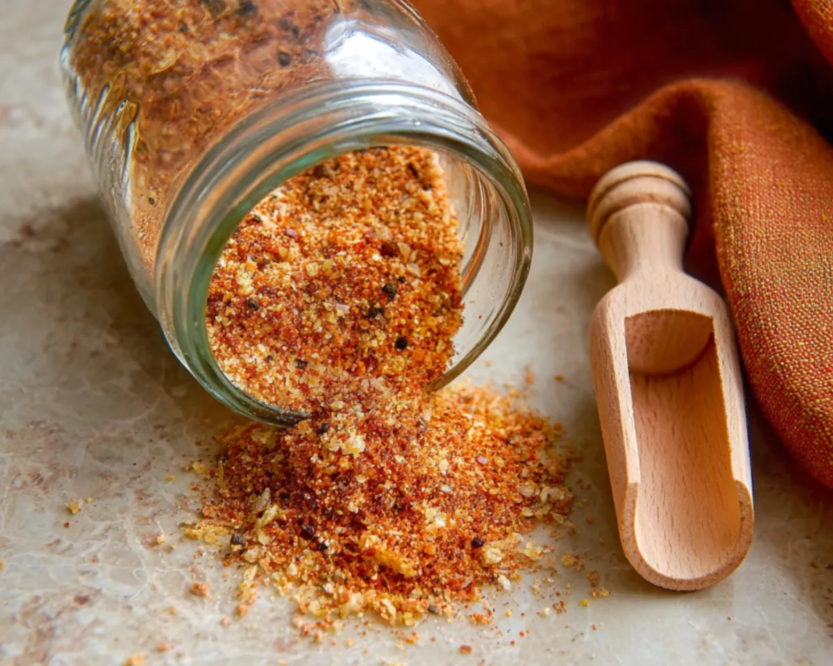 Potato seasoning with spoon