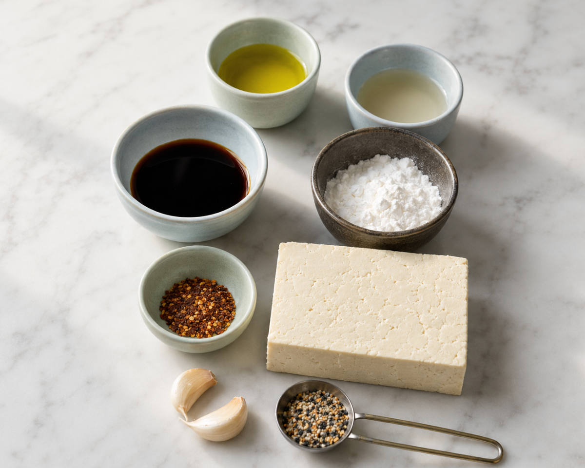 Sticky tofu ingredients