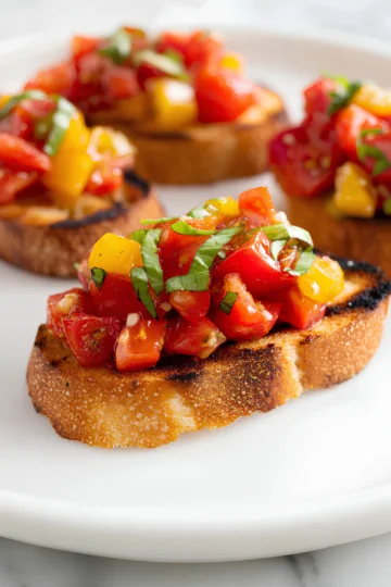 Tomato basil bruschetta