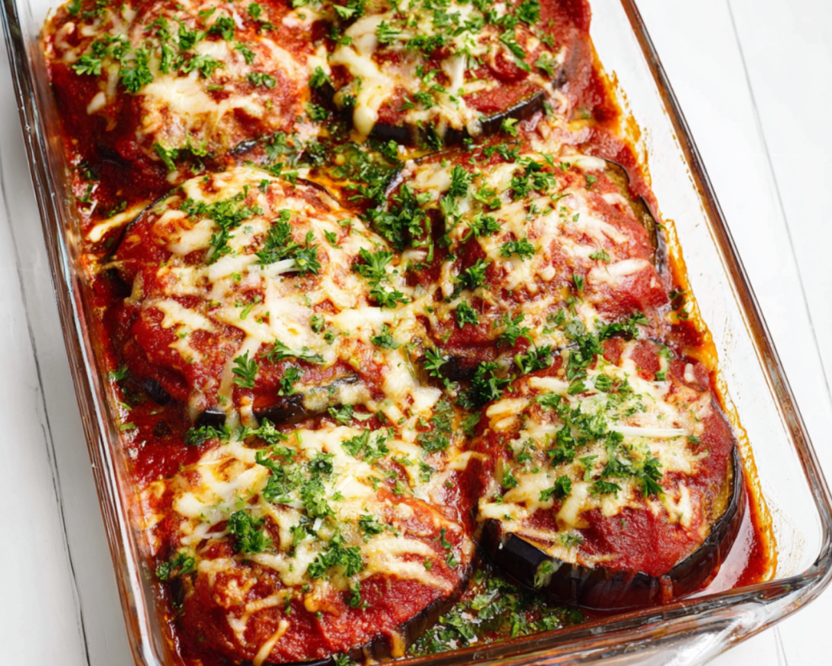 Baked eggplant lasagna