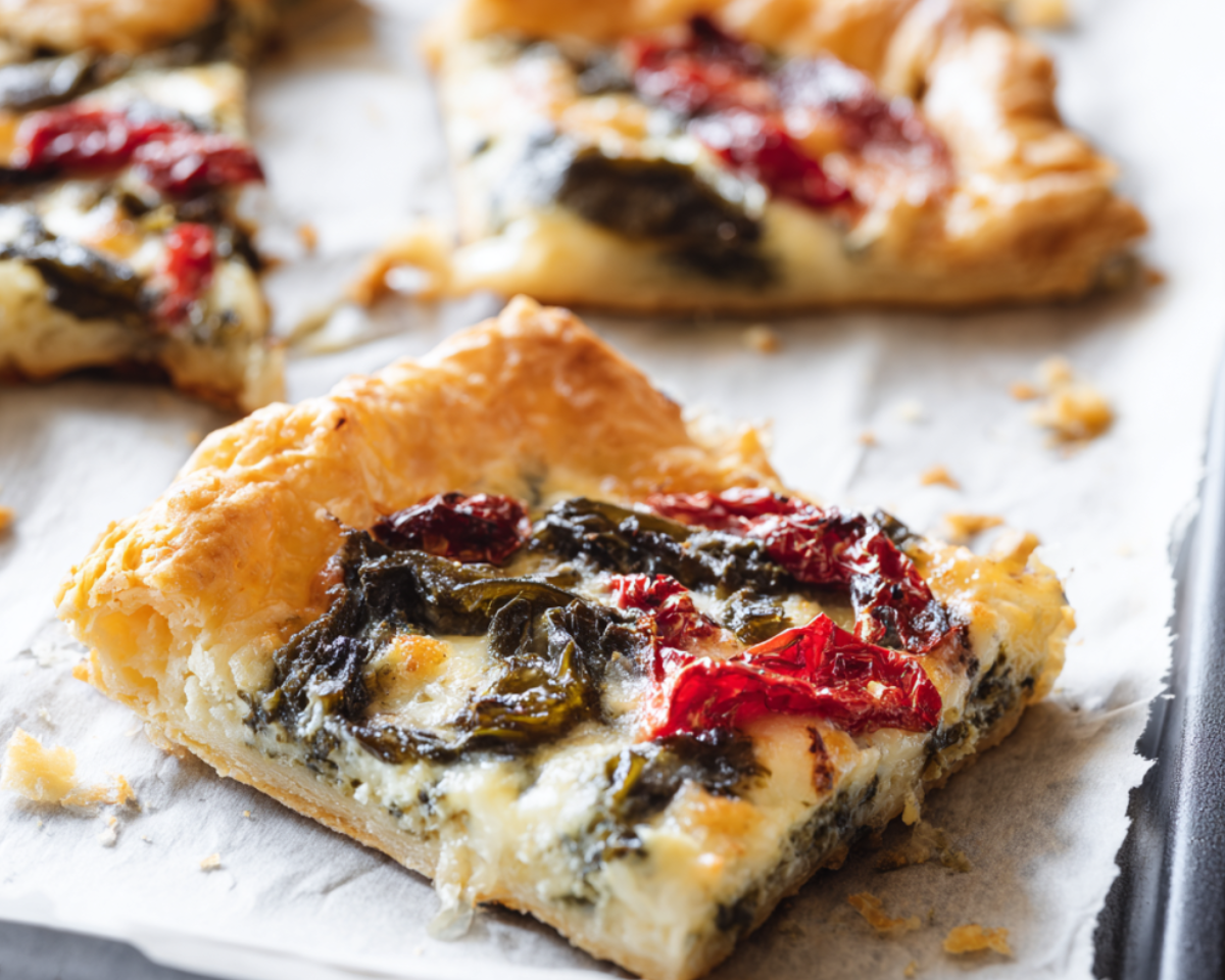 Chile cheese tart square