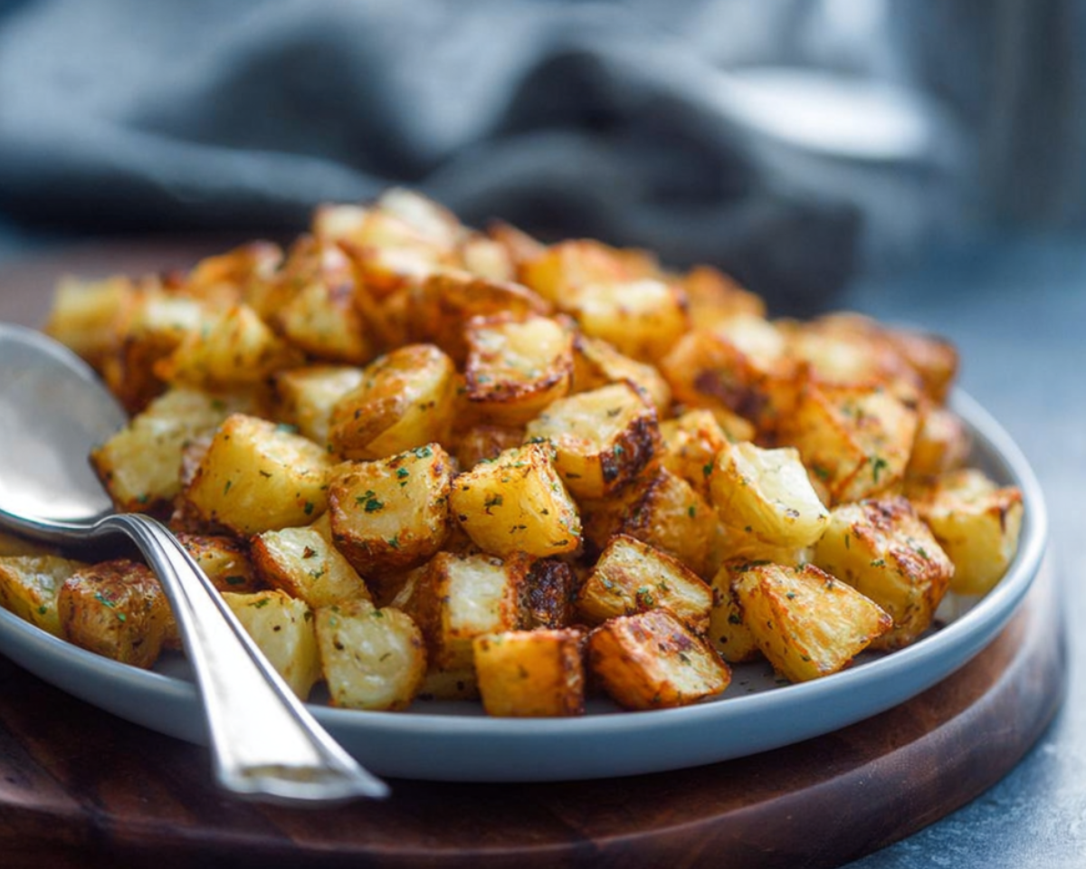 Golden air fryer potatoes