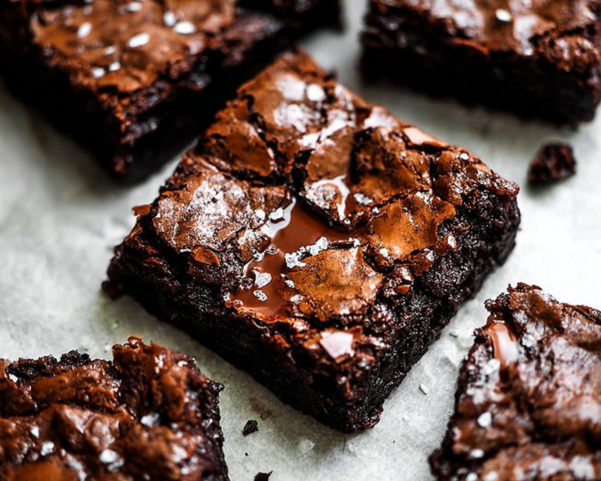 Gooey one bowl brownies