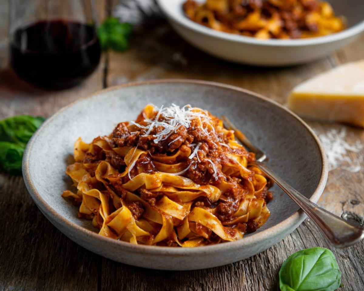 Italian beef ragu pasta
