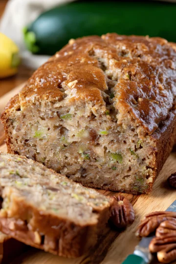 Moist zucchini pecan bread