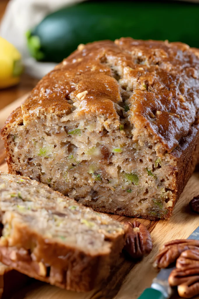 Moist zucchini pecan bread