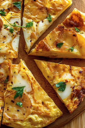 Potato frittata wedges