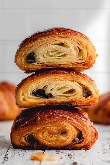 Stacked pain au chocolat